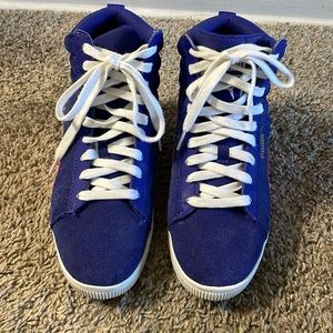 Puma wedge suede sneakers